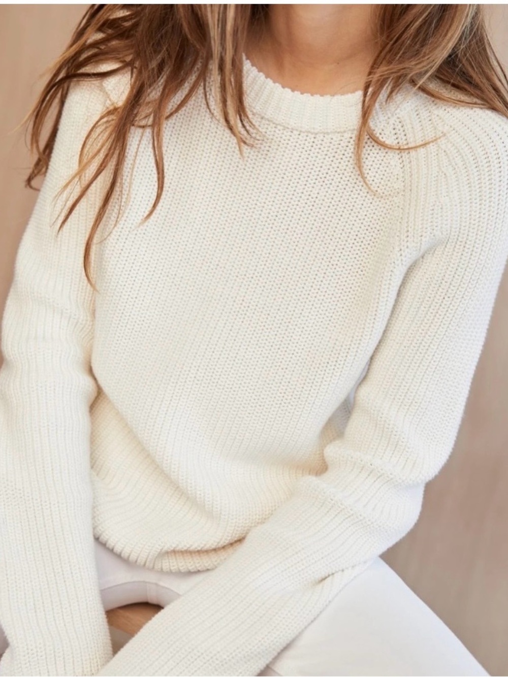 NWT Jenni Kayne Cotton Fisherman
Sweater Ivory Cream Size XS ⚓️⚓️⚓️